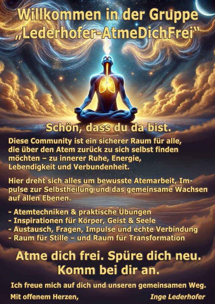 Willkommen in der Gruppe "Lederhofer – AtmeDichFrei"