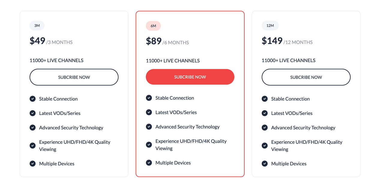 Simple one connection pricing